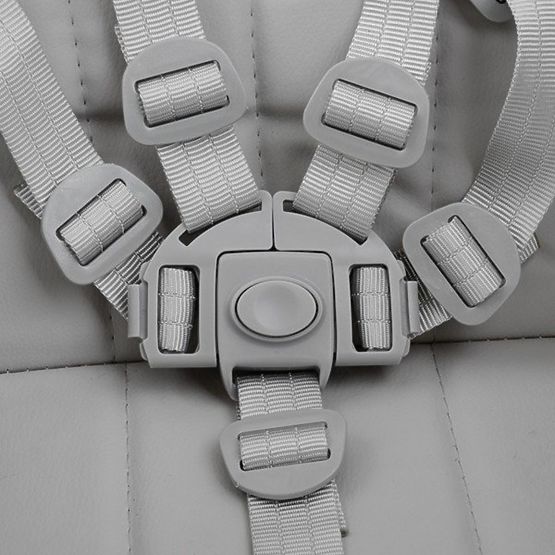 Detská jedálenská stolička Luxa - sivá