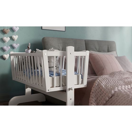 Detská kolíska Karol 90 x 40 cm - biela