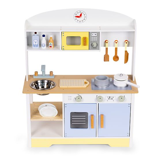 Detská kuchynka rúra práčka mikrovlnka 12 doplnkov ECOTOYS