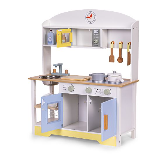 Detská kuchynka rúra práčka mikrovlnka 12 doplnkov ECOTOYS