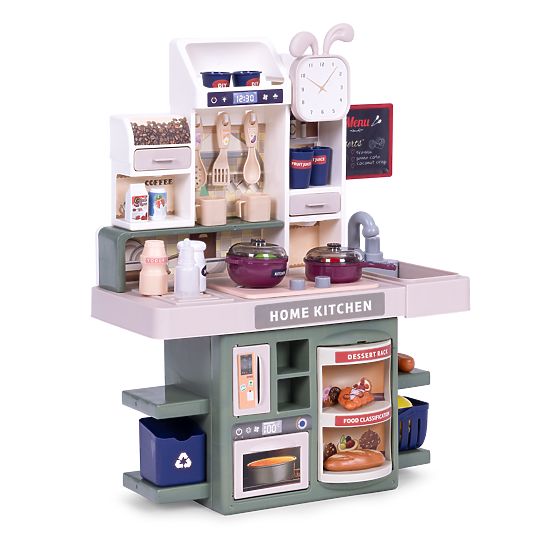 Detská kuchynka zvuky LED generátor pary 35 doplnkov