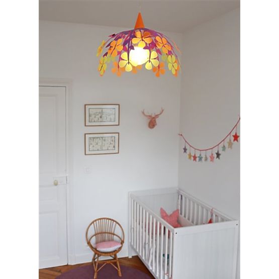 Detská lampa - kvetinky - rôzne farby