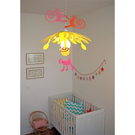 Detská lampa - opičky