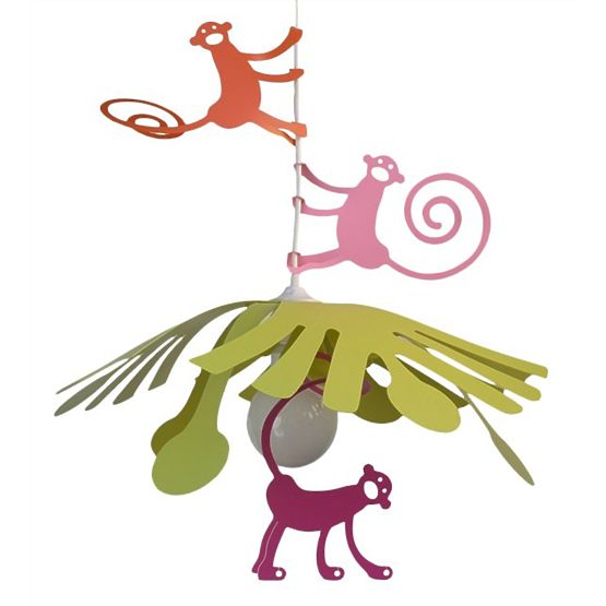 Detská lampa - opičky