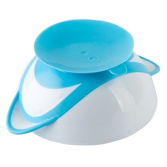 Detská miska s prísavkou a lyžičkou Baby Ono tyrkysová