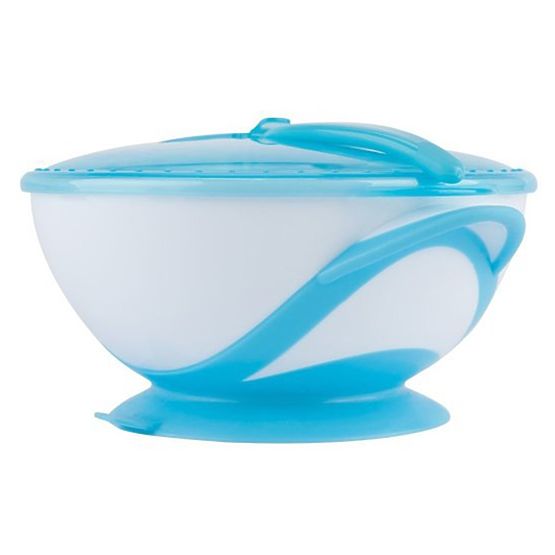 Detská miska s prísavkou a lyžičkou Baby Ono tyrkysová