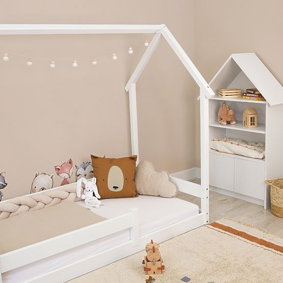 Detská Montessori posteľ Chimney biela