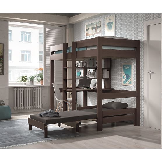 Detská multifunkčná posteľ PINO - sivá