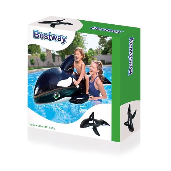 Detská nafukovacia kosatka do vody Bestway Čierna