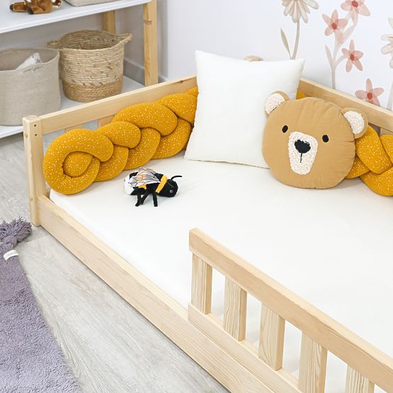 Detská nízka posteľ Montessori Meadow - prírodná