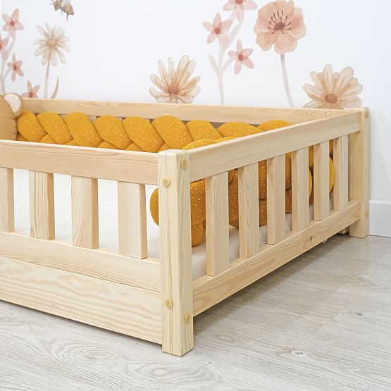 Detská nízka posteľ Montessori Meadow - prírodná