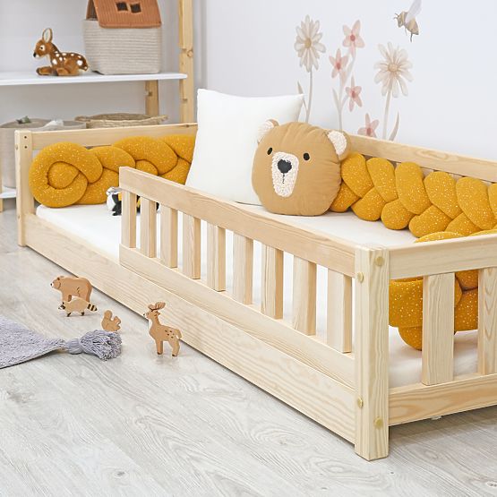Detská nízka posteľ Montessori Meadow - prírodná