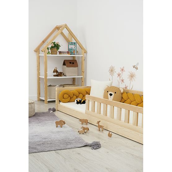 Detská nízka posteľ Montessori Meadow - prírodná