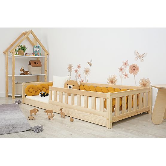 Detská nízka posteľ Montessori Meadow - prírodná