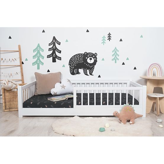 Detská nízka posteľ Montessori Ourbaby - biela