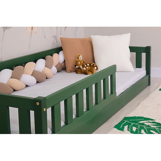 Detská nízka posteľ Montessori Ourbaby Meadow - zelená