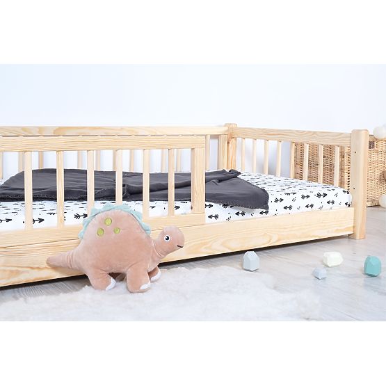 Detská nízka posteľ Montessori Ourbaby - prírodná