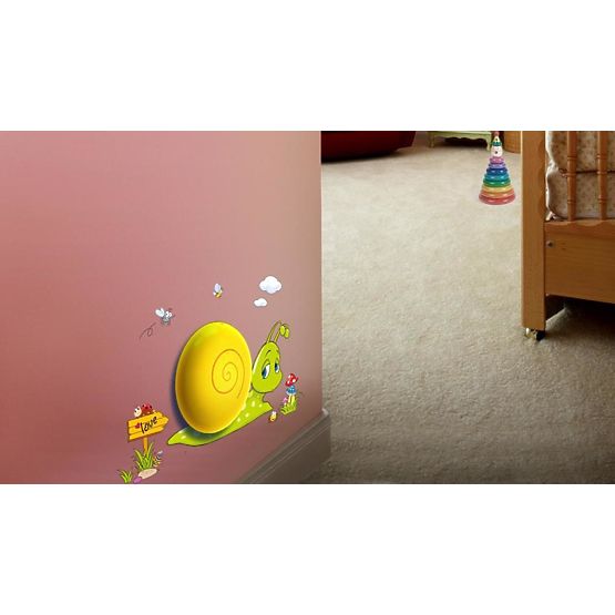Detská nočná lampa s nálepkou - slimáčik