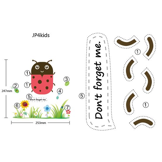 Detská nočná LED lampa - lienka
