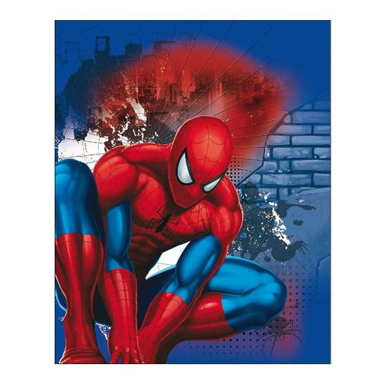 Detská obojstranná auto deka Spiderman 120x150 cm Podľa obrázku