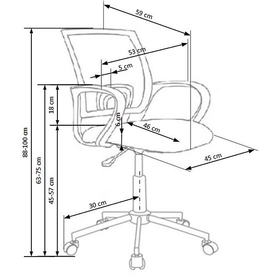 Detská otočná stoličky Freestyle