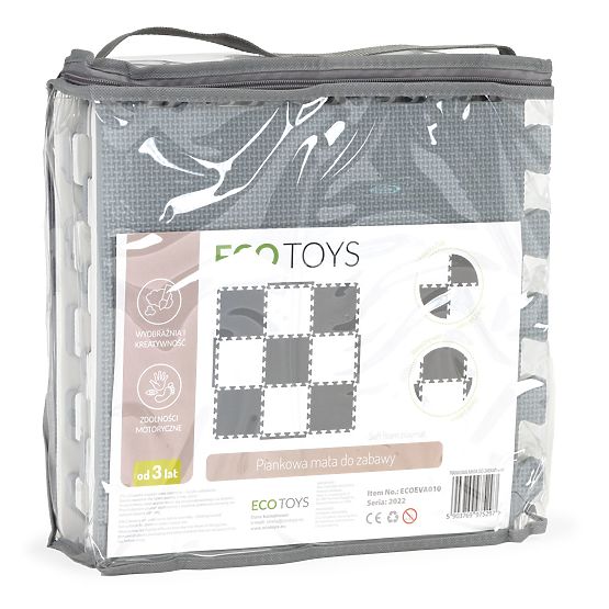 Detská penová podložka - šedá