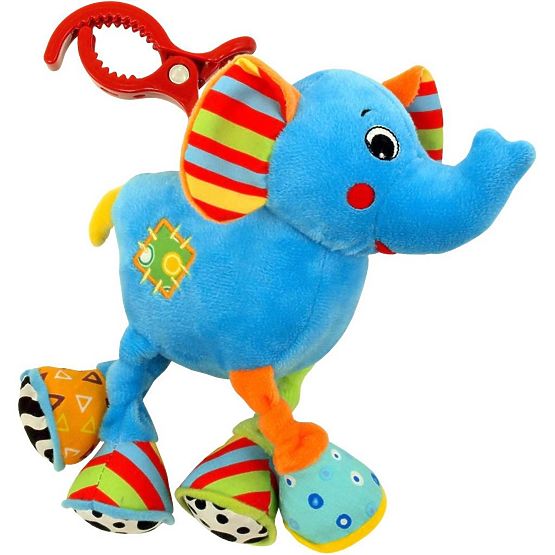 Detská plyšová hračka s vibráciou Baby Mix Sloník Žltá