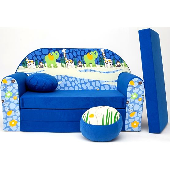 Detská pohovka Blue Jungle 2