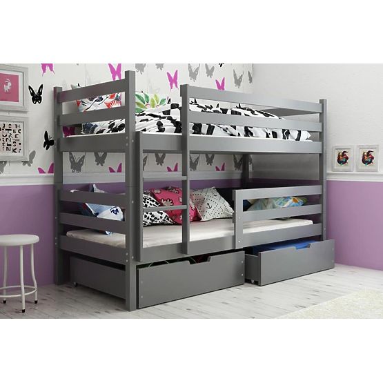 Detská poschodová posteľ Erik grafit