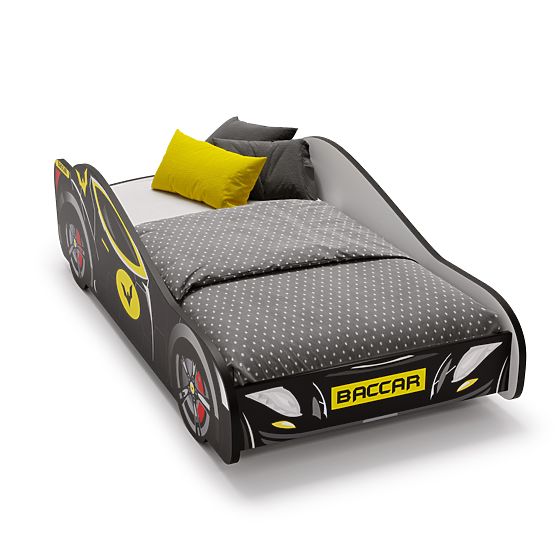 Detská posteľ auto Batcar black 160x80