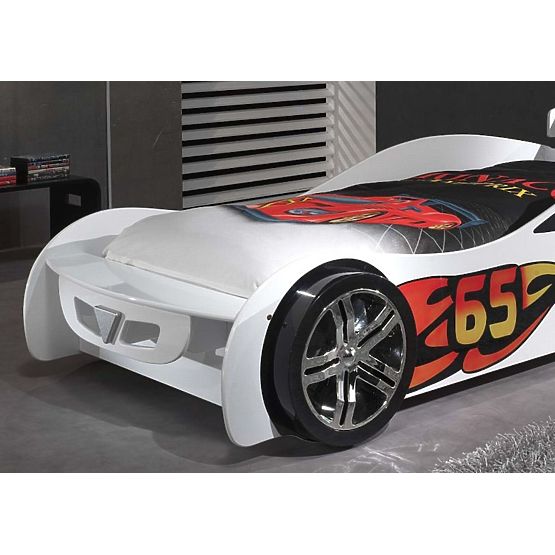 Detská posteľ auto Le Mans - biela