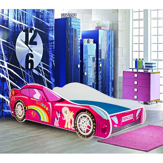 Detská posteľ auto Pink Car 160x80