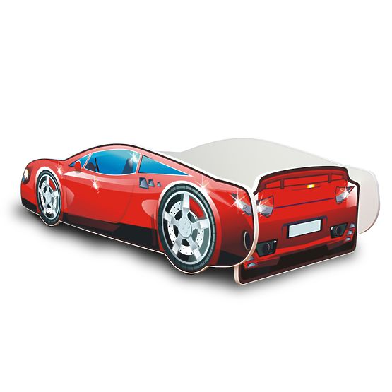 Detská posteľ - auto Speedy - červené