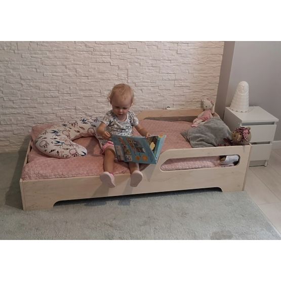 Dětská postel Crocodile 140x70 - přírodní