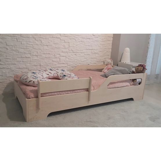 Dětská postel Crocodile 140x70 - přírodní