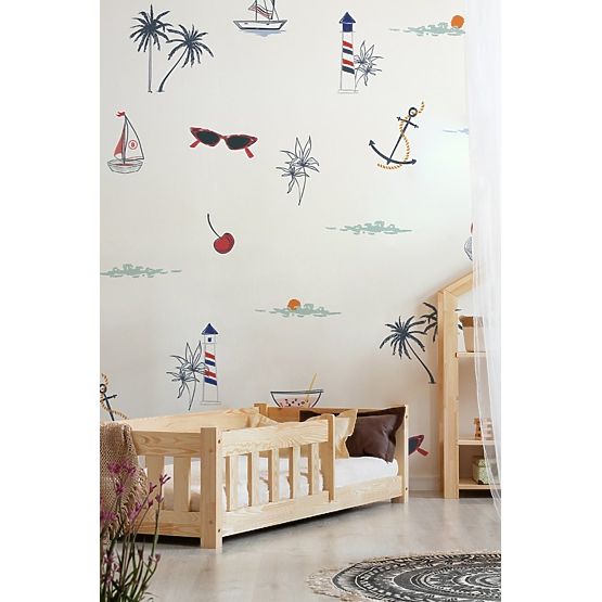 Detská posteľ Mila Raily so zábranou