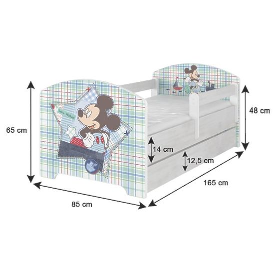 Detská posteľ Minnie Mouse - Aj'Ve got heart