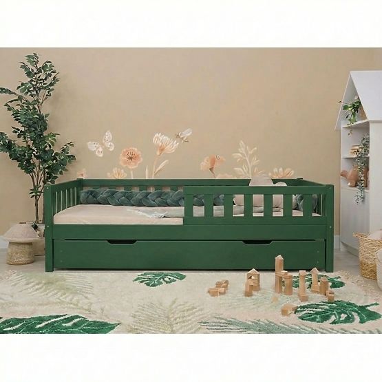 Detská posteľ Montessori Ourbaby Meadow plus - zelená