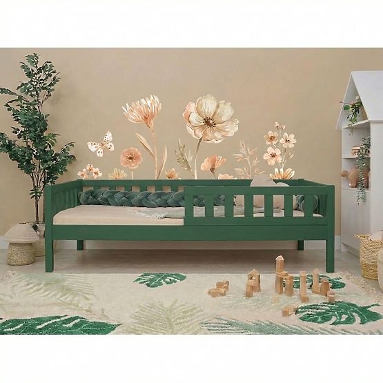 Detská posteľ Montessori Ourbaby Meadow plus - zelená