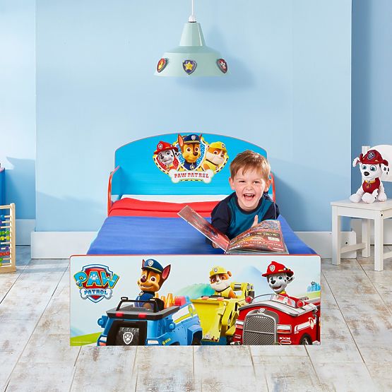 Detská posteľ Paw Patrol - Chase, Rubble a Marshall