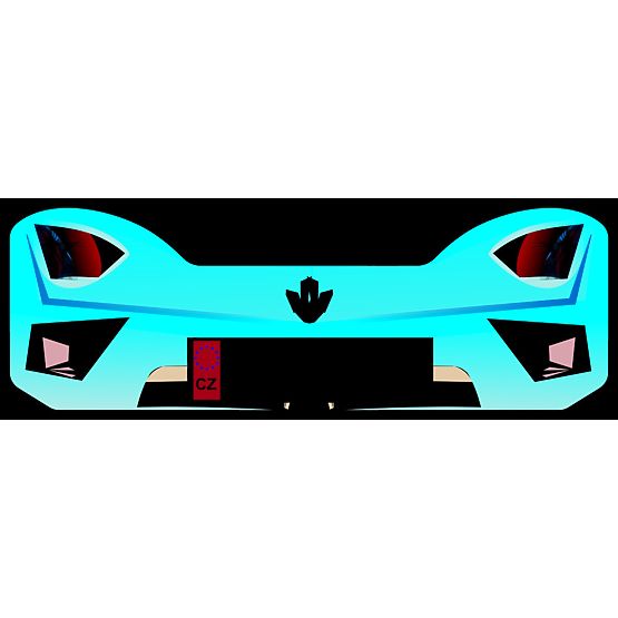 Detská posteľ - pretekárske auto