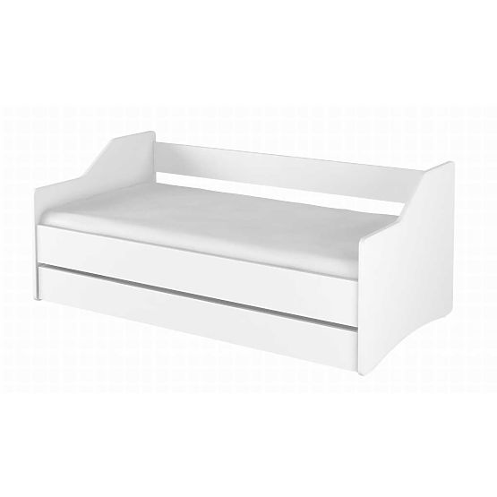 Detská posteľ s chrbtom LULU - biela