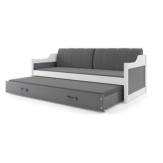 Detská posteľ s prístelkou David - biela