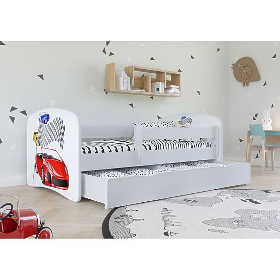 Detská posteľ sa zábranou - Ferrari