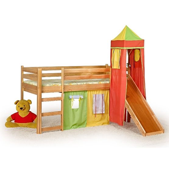 Detská posteľ so šmykľavkou FLO