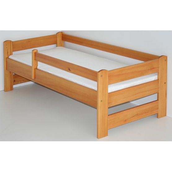 Detská posteľ so zábranou - jelša