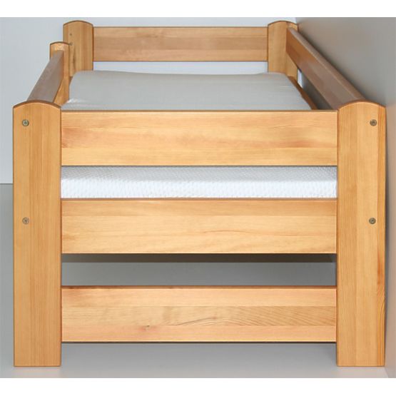 Detská posteľ so zábranou - jelša