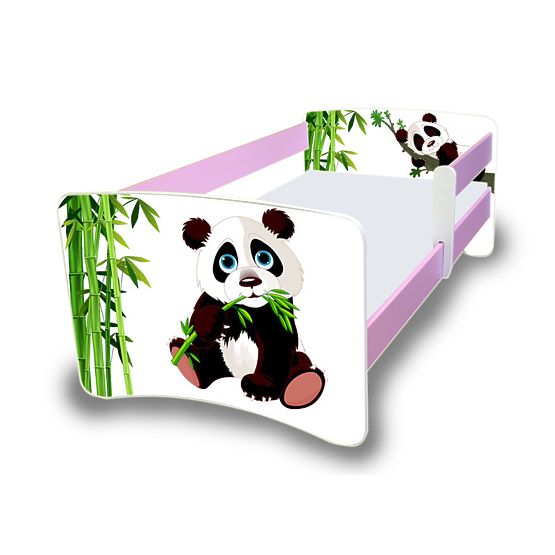 Detská posteľ so zábranou NICO - panda