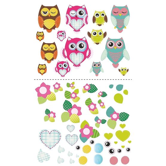 Detská posteľ so zábranou - sovičky