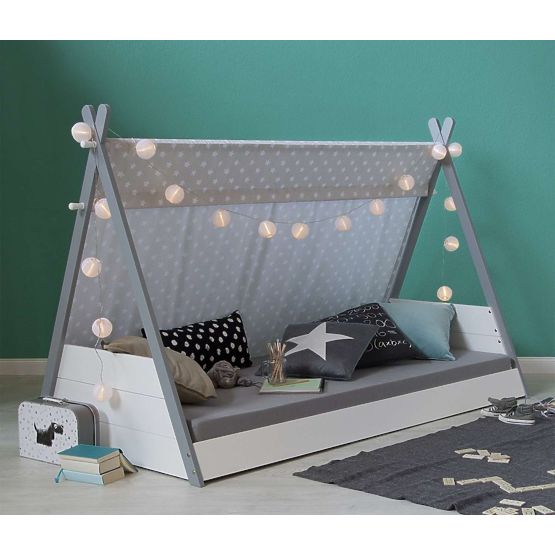 Detská posteľ Teepee - biela-sivá